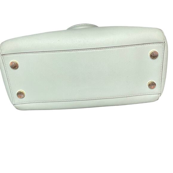 Michael Kors Ciara Large Satchel in a mint green color - Picture 4 of 7